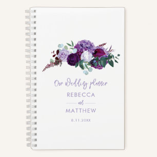 Watercolor Bloem Script Trouw Planner Notitieboek