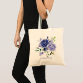 Watercolor Bloem Tote Tas (Voorkant (product))