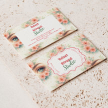 Watercolor Bloem Wimperartiest Schoonheidssalon