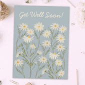 Watercolor Bloem Wit Madeliefje Bloemenmarkt Briefkaart