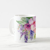 Watercolor Bloemboeket  Koffiemok (Voorkant links)