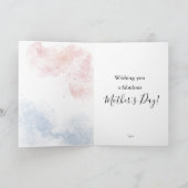 Watercolor Bloemboeket Moederdag  Kaart (Binnen)