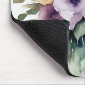 Watercolor Bloemboeket Schildering Muismat (Hoek)