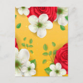 Watercolor Bloemen 13 Briefkaart (Voorkant)