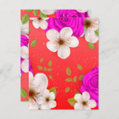 Watercolor Bloemen 14 Briefkaart (Voorkant / Achterkant)