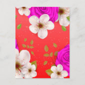 Watercolor Bloemen 14 Briefkaart (Voorkant)