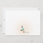 Watercolor Bloemen 2 Uitnodiging (Achterkant)