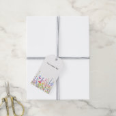 Watercolor Bloemen Aangepaste Tekst Hanglabels Cadeaulabel (Met Touw)