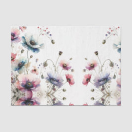 Watercolor Bloemen Alcohol Inkt Bloemmotief Tissuepapier