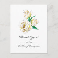 Watercolor Bloemen Ansichtkaart