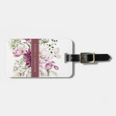 Watercolor Bloemen Bagage Labels (Voorkant horizontaal)