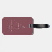 Watercolor Bloemen Bagage Labels (Achterkant horizontaal)