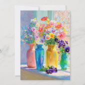 Watercolor Bloemen Bedankkaart (Voorkant)