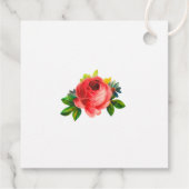 Watercolor Bloemen Bedankkaartje Bedankjes Labels (Achterkant)