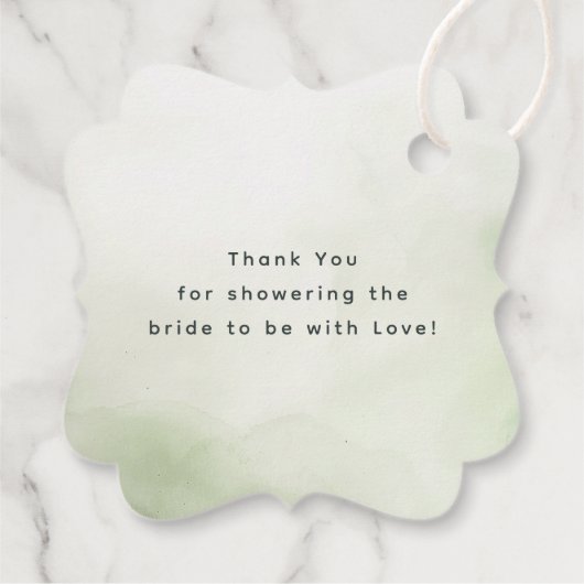 Watercolor Bloemen Bedankt  Bedankjes Labels (Achterkant)