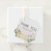 Watercolor Bloemen Bedankt  Bedankjes Labels (In situ)