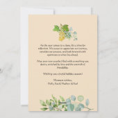 Watercolor Bloemen & bessen 3 Foto Kerstmis Feestdagenkaart (Achterkant)