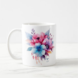 Watercolor Bloemen Bloemontwerp Koffiemok