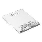 Watercolor Bloemen Bloemstuk Een briefje van Aange Notitieblok (Schuin)