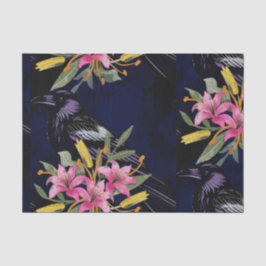 Watercolor Bloemen Bloemstuk Raven Botanicals Tissuepapier
