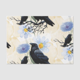 Watercolor Bloemen Bloemstuk Raven Botanicals Tissuepapier
