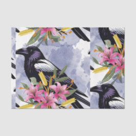 Watercolor Bloemen Bloemstuk Raven Botanicals Tissuepapier