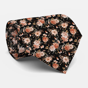 Watercolor Bloemen Boho Patroon Stropdas