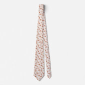 Watercolor Bloemen Boho Patroon Stropdas (Voorkant)