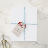 Watercolor Bloemen Bruidsdiner Cadeaulabel (Met Touw)