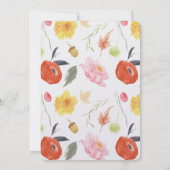 Watercolor Bloemen bruidsshower Kaart (Achterkant)