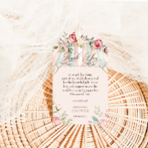 Watercolor Bloemen Bruiloft Dank Je Tag