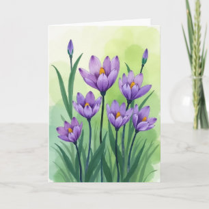 Watercolor Bloemen Card Kaart