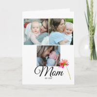 Watercolor Bloemen Elegant 3 Foto's Moederdag