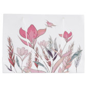 Watercolor Bloemen Grote Cadeautas – Bloemfeest (Achterkant)