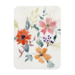 Watercolor Bloemen Handgeschilderde Kunst Magneet