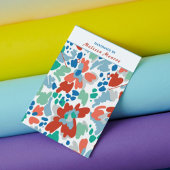 Watercolor Bloemen Hanger Oorbel Sieraden Visitekaartje