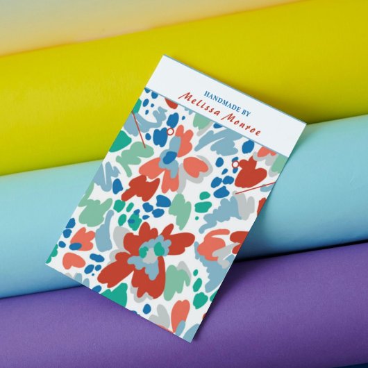 Watercolor Bloemen Hanger Oorbel Sieraden  Visitekaartje