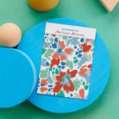 Watercolor Bloemen Hanger Oorbel Sieraden  Visitekaartje