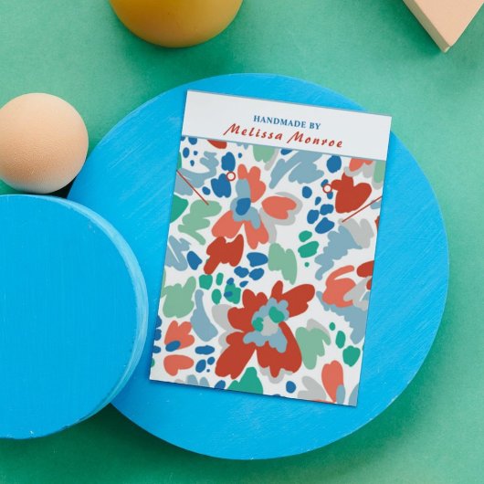 Watercolor Bloemen Hanger Oorbel Sieraden  Visitekaartje