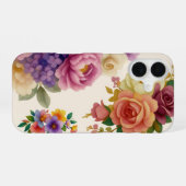 Watercolor Bloemen iPhone 16 Hoesje (Achterkant horizontaal)