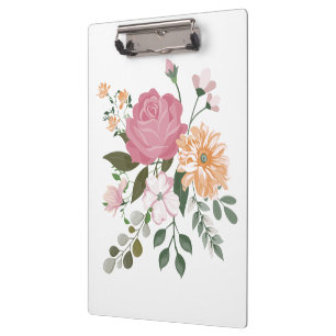 Watercolor bloemen klembord
