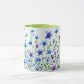 Watercolor Bloemen Koffie Mok (Midden)