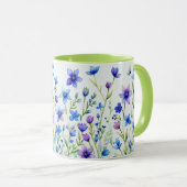 Watercolor Bloemen Koffie Mok (Voorkant rechts)