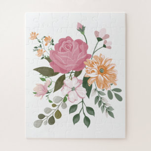 Watercolor bloemen legpuzzel