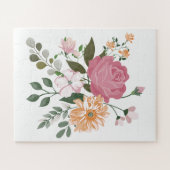 Watercolor bloemen legpuzzel (Horizontaal)