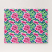 Watercolor Bloemen Legpuzzel (Horizontaal)
