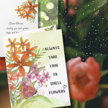 Watercolor Bloemen Magie Beterschap Motiverend