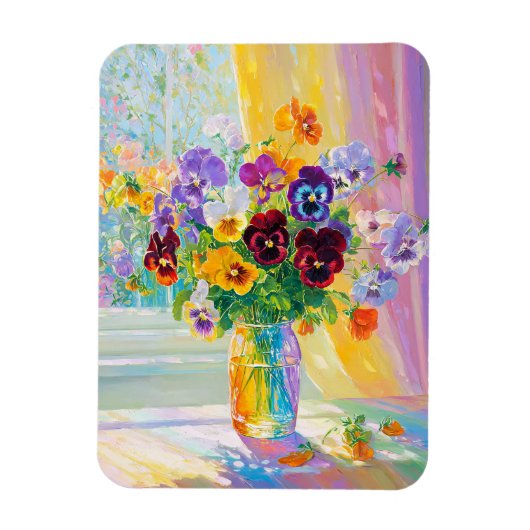 Watercolor Bloemen  Magneet (Verticaal)