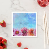 Watercolor Bloemen Modern Bloem Bruiloft Borrel Servetten (Insitu)