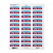 Watercolor Bloemen Modern Bloem Bruiloft Feest Etiket (Full Sheet)